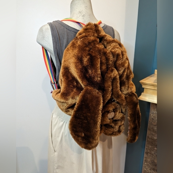 Vintage Senitt Ultra Rare Wrinkles The dog Plush back pack Bag 70s 80s - Picture 11 of 17